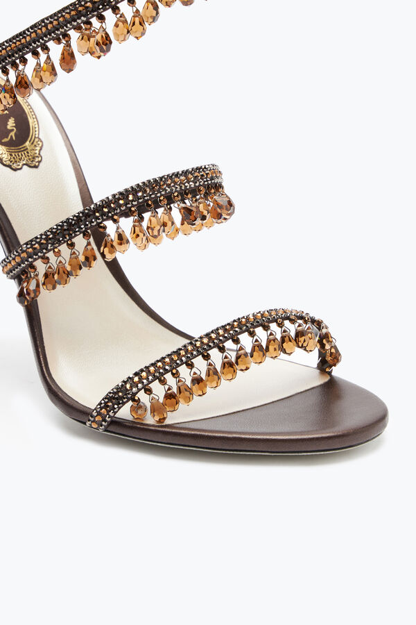 jeweled super kronleuchter bronze sandale 105 rene caovilla