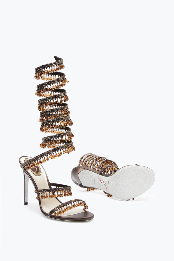 jeweled super kronleuchter bronze sandale 105 rene caovilla