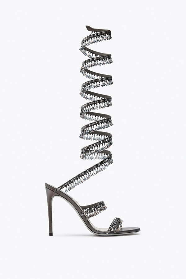 jeweled super kronleuchter anthrazit sandal 105 rene caovilla