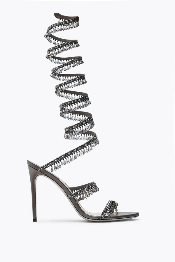 jeweled super kronleuchter anthrazit sandal 105 rene caovilla