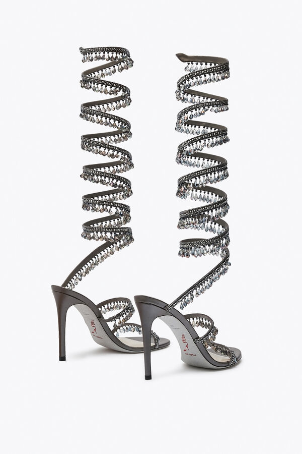 jeweled super kronleuchter anthrazit sandal 105 rene caovilla