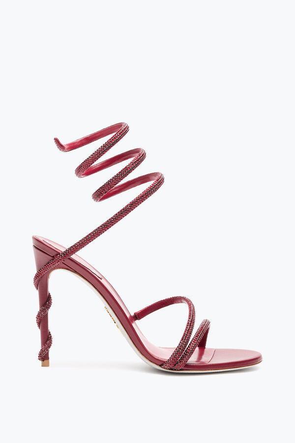 jeweled margot burgund sandal 105 rene caovilla