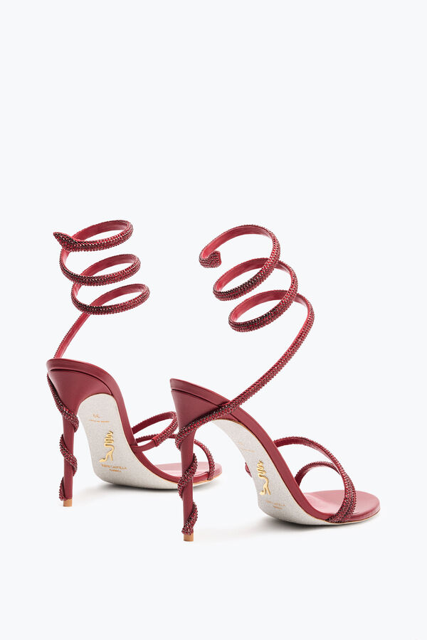 jeweled margot burgund sandal 105 rene caovilla