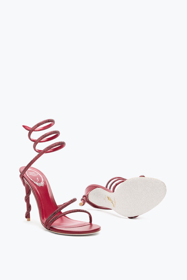 jeweled margot burgund sandal 105 rene caovilla
