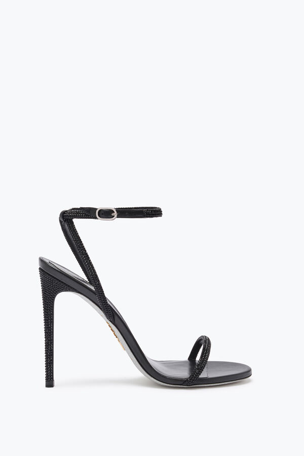 jeweled ellabrita crystal black sandal 105 rene caovilla