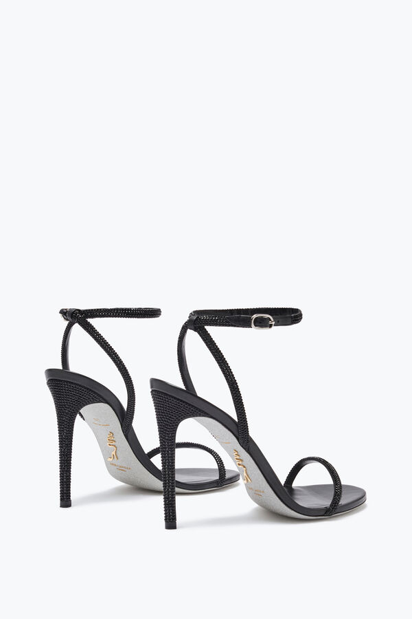 jeweled ellabrita crystal black sandal 105 rene caovilla