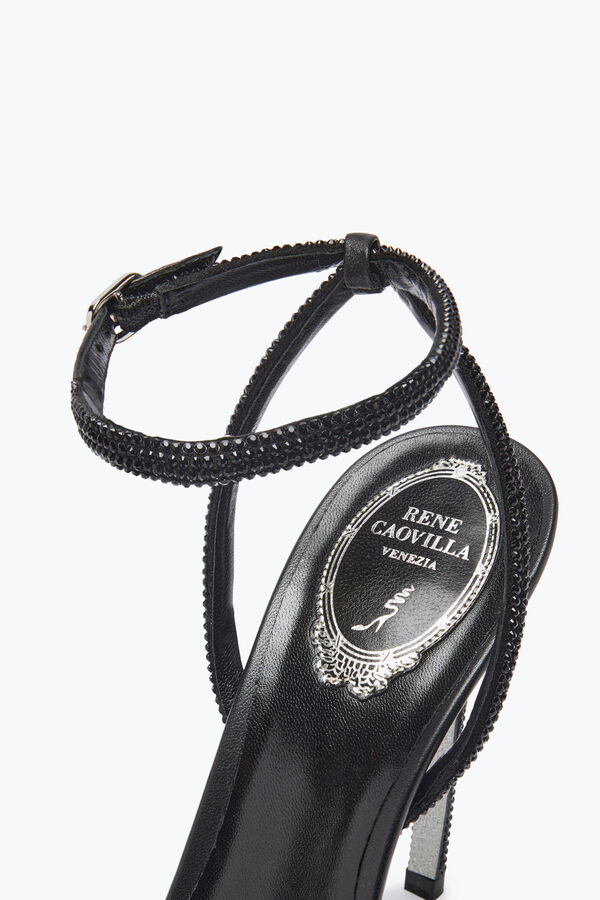 jeweled ellabrita crystal black sandal 105 rene caovilla