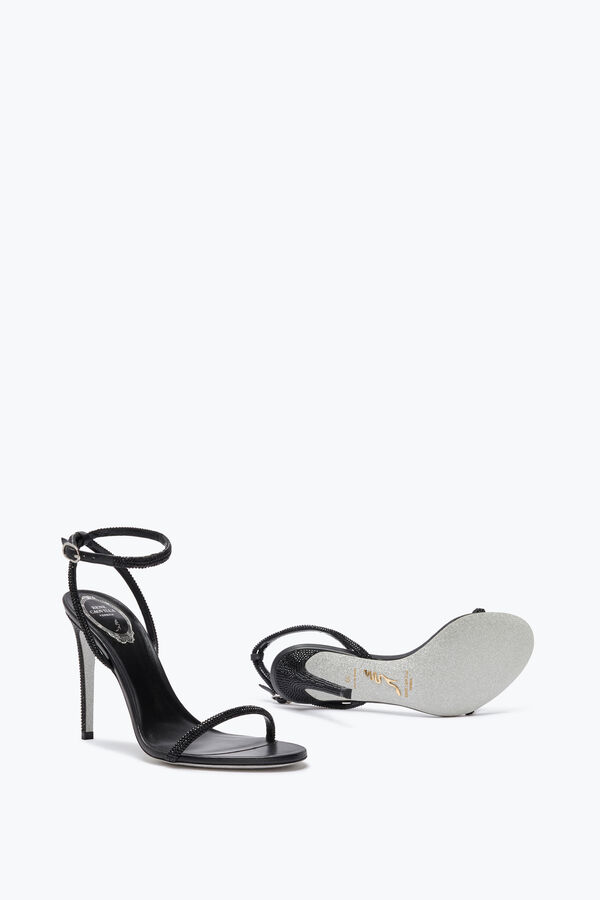 jeweled ellabrita crystal black sandal 105 rene caovilla