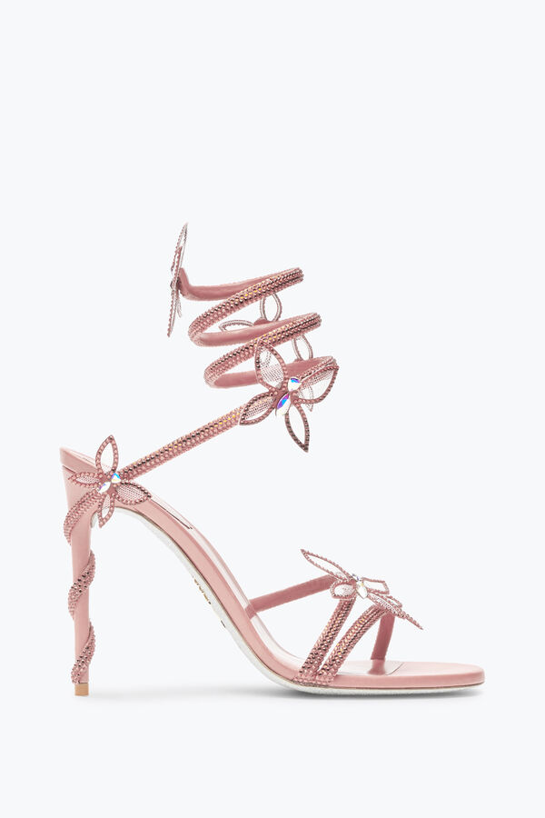 jeweled margot rosa pulver schmetterling sandale 105 rene caovilla