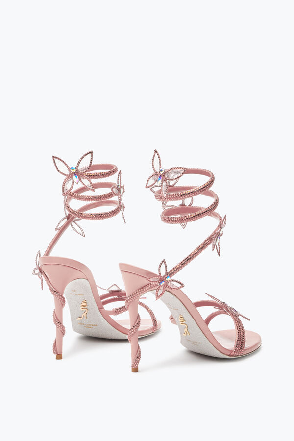 jeweled margot rosa pulver schmetterling sandale 105 rene caovilla