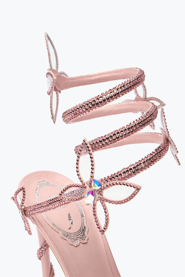 jeweled margot rosa pulver schmetterling sandale 105 rene caovilla
