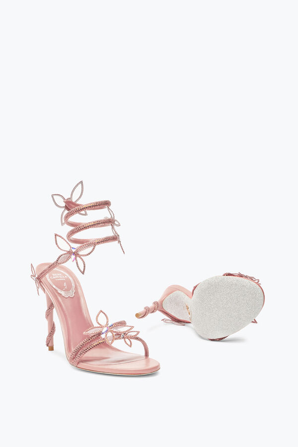jeweled margot rosa pulver schmetterling sandale 105 rene caovilla