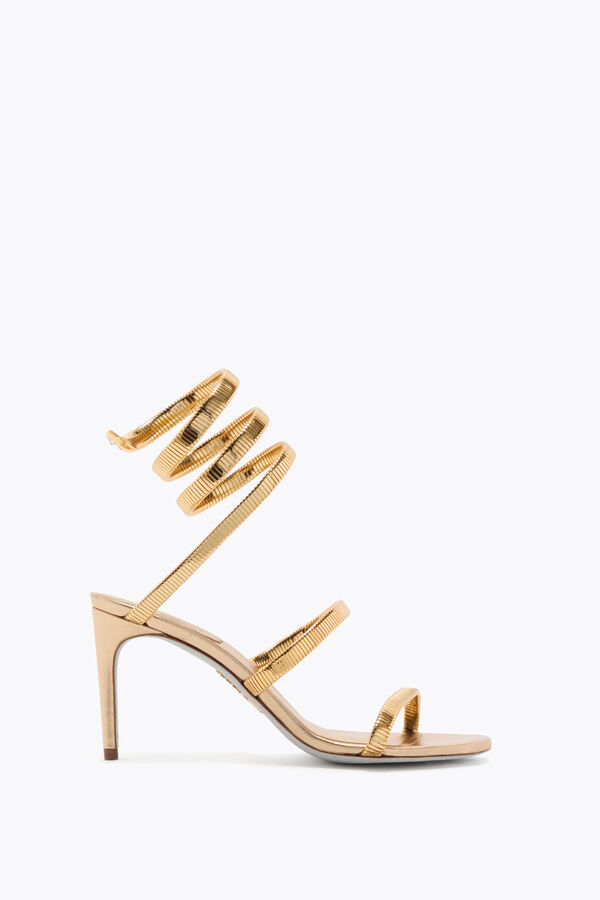 jeweled juniper metallic gold sandale 80 rene caovilla