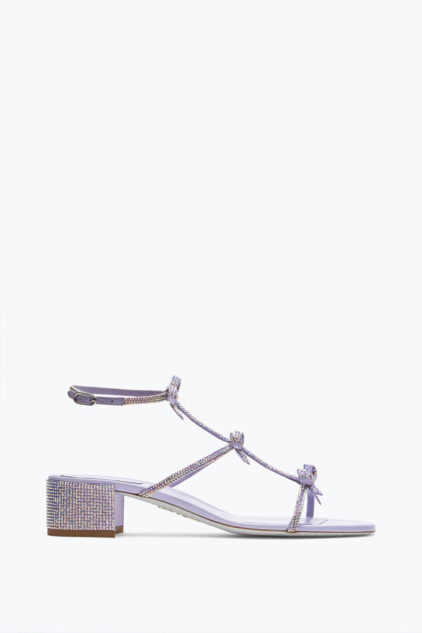 jeweled caterina flieder sandale mit kristallen 35 rene caovilla