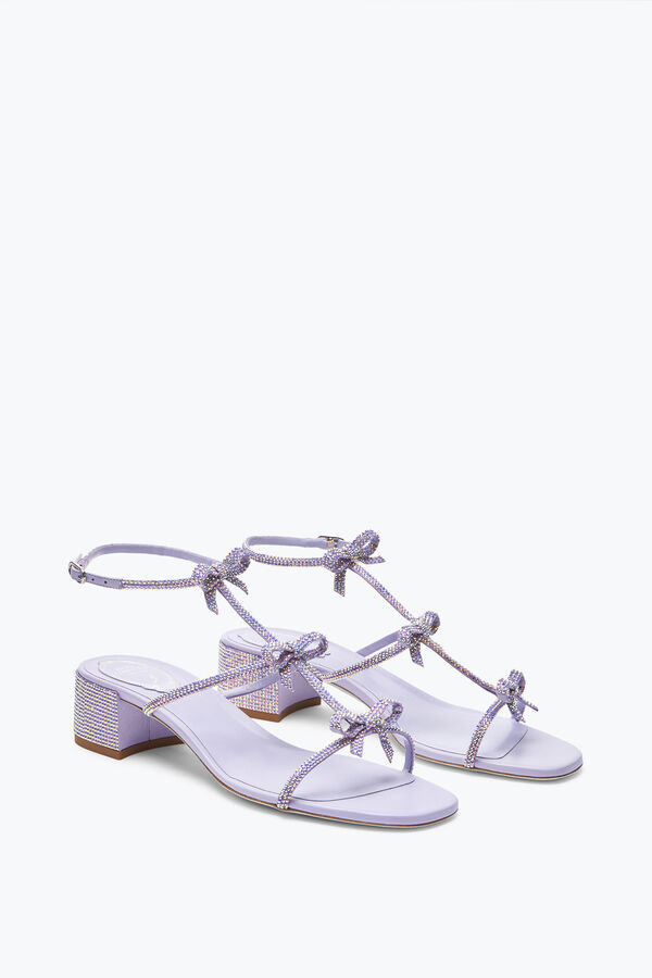 jeweled caterina flieder sandale mit kristallen 35 rene caovilla
