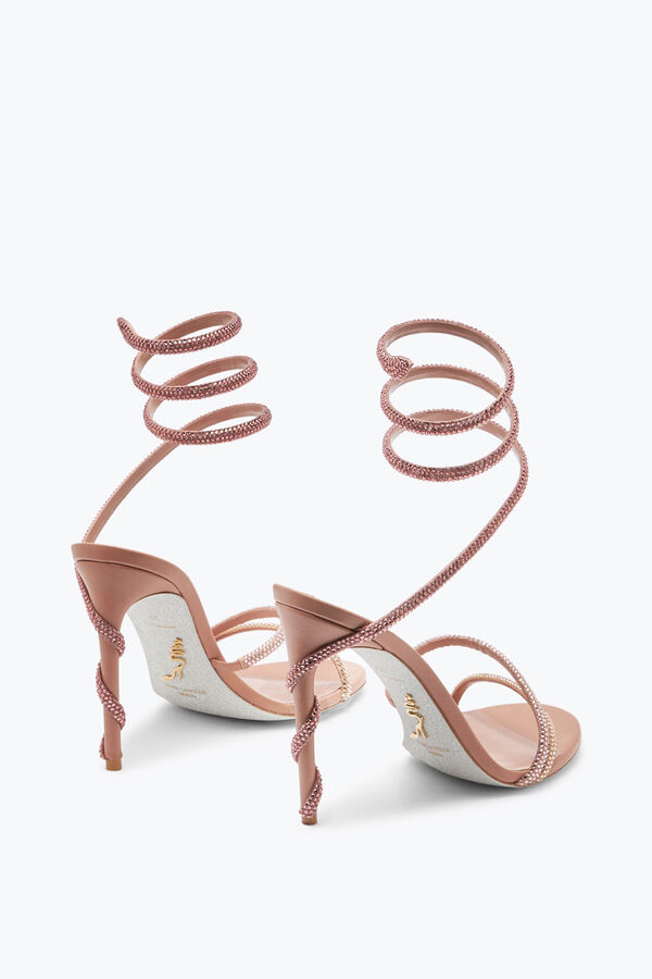 jeweled margot crystal powder pink sandal 105 rene caovilla