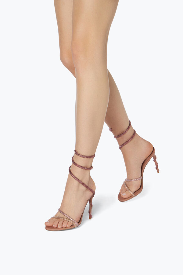 jeweled margot crystal powder pink sandal 105 rene caovilla
