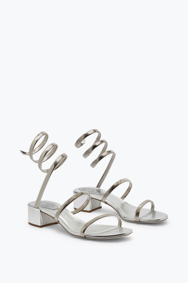 jeweled juniper silber sandale 40 rene caovilla