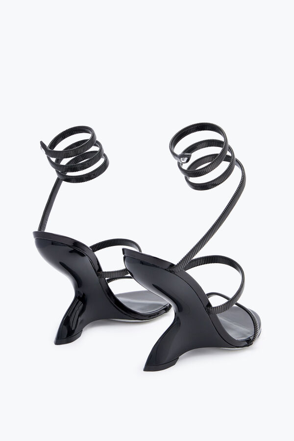 jeweled symphony schwarze sandale 105 rene caovilla