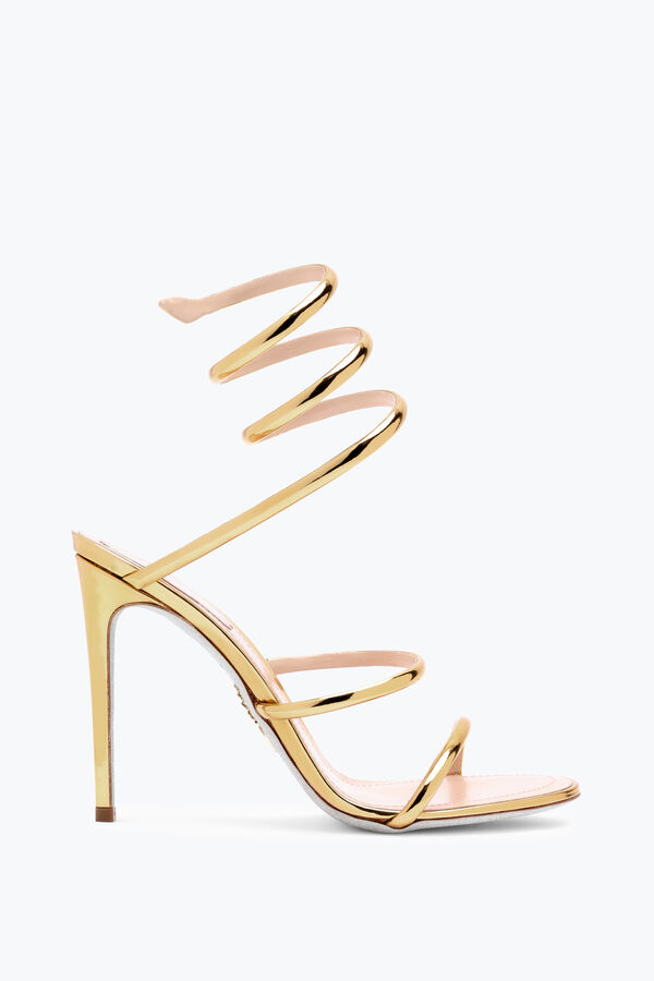 jeweled cleo metallic gold sandal 105 rene caovilla