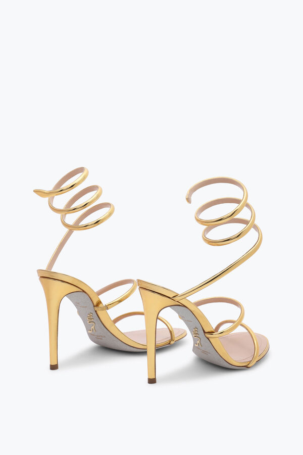 jeweled cleo metallic gold sandal 105 rene caovilla