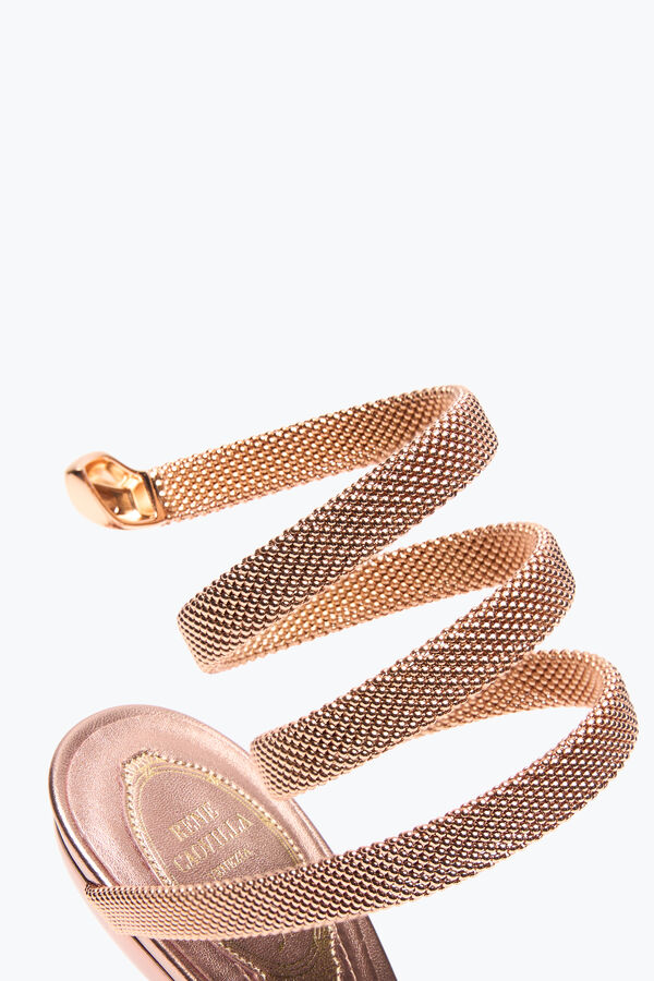 jeweled trigold symphonie rose gold sandal 105 rene caovilla