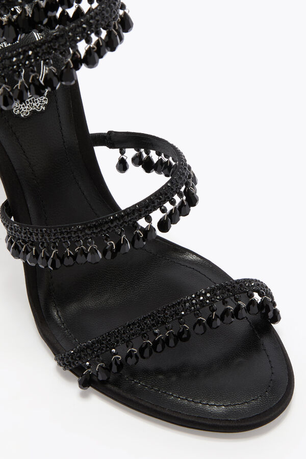 jeweled kronleuchter schwarz sandale 105 rene caovilla