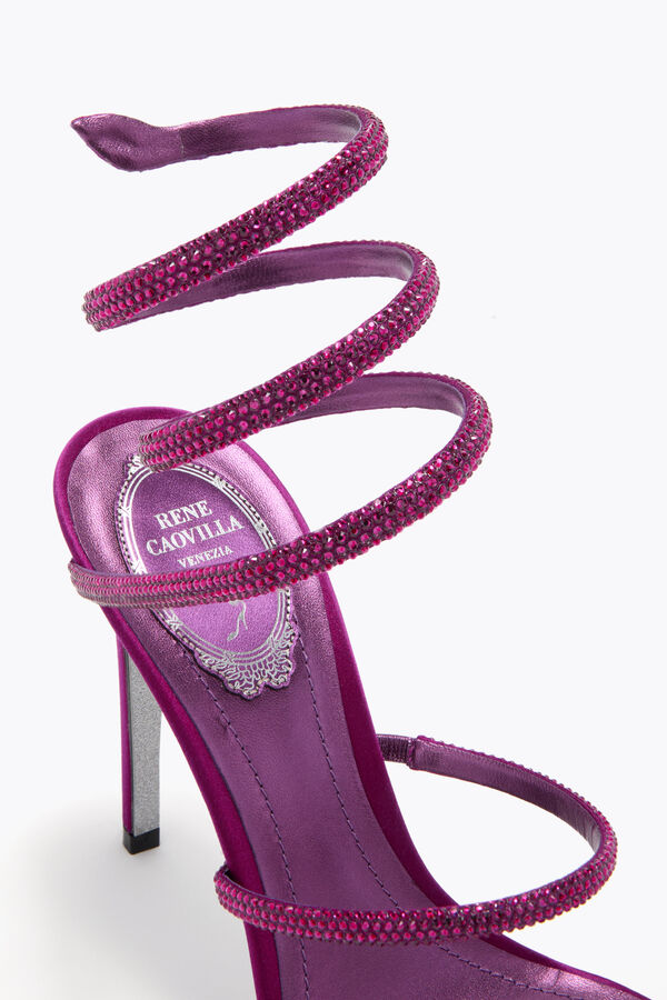 jeweled cleo porpora sandal 105 rene caovilla