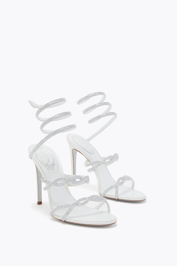 jeweled braid cleo ivory sandal 105 rene caovilla