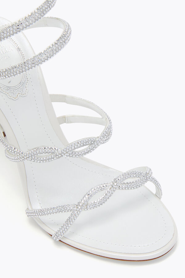 jeweled braid cleo ivory sandal 105 rene caovilla