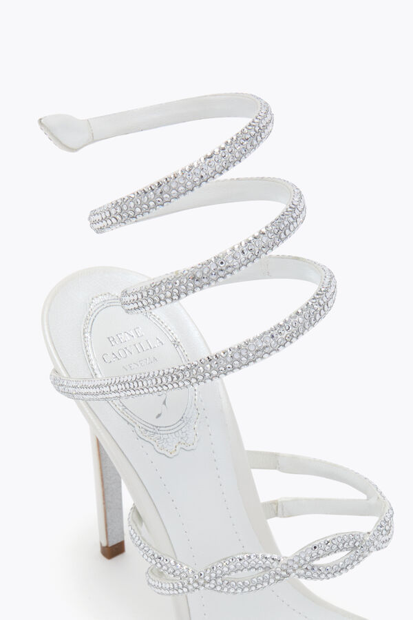 jeweled braid cleo ivory sandal 105 rene caovilla