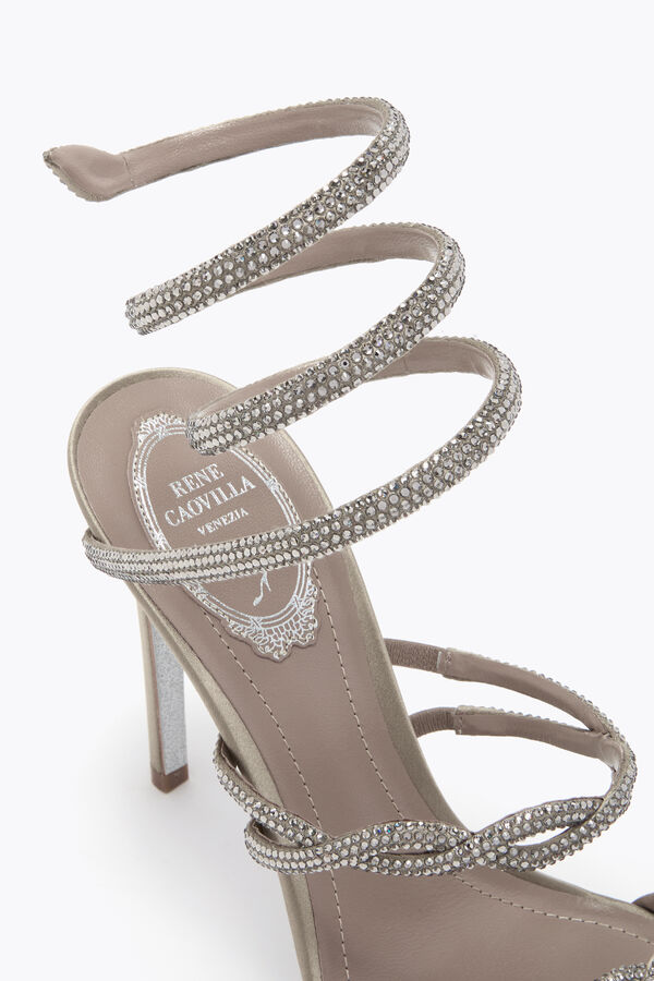 jeweled braid cleo dove grau sandale 105 rene caovilla