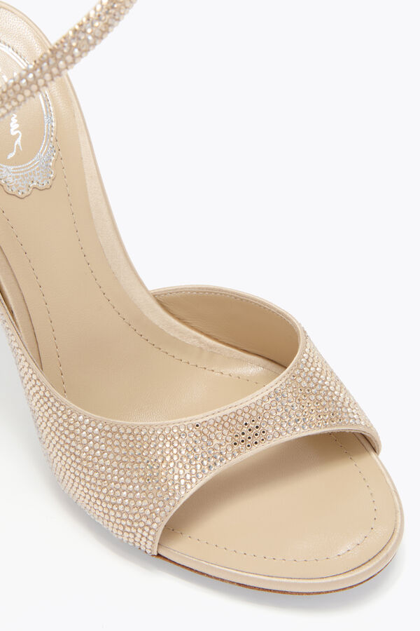 jeweled audrey gold sandal 105 rene caovilla