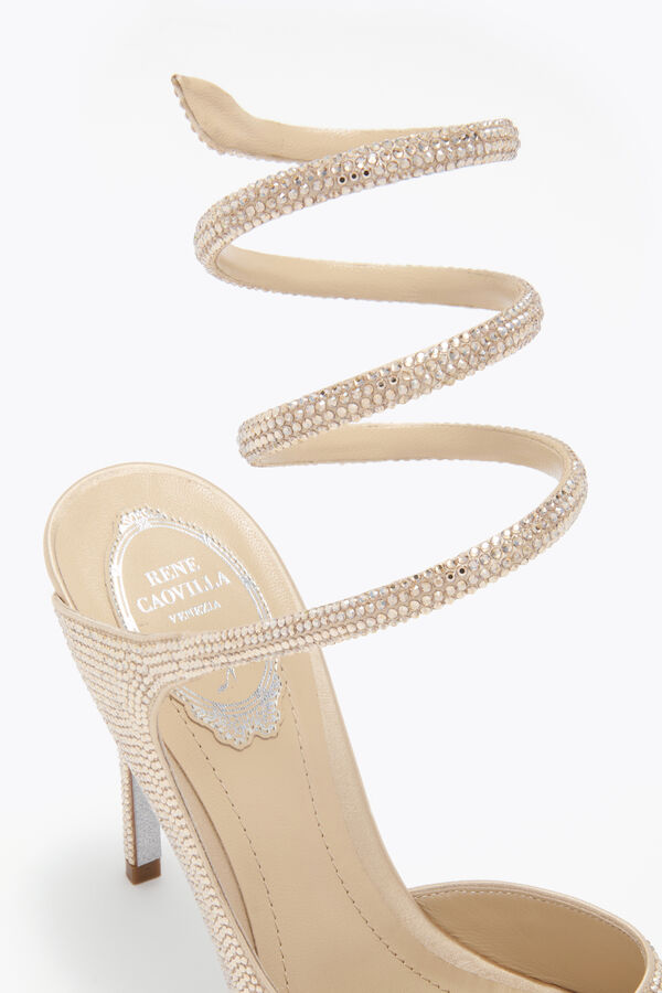 jeweled audrey gold sandal 105 rene caovilla