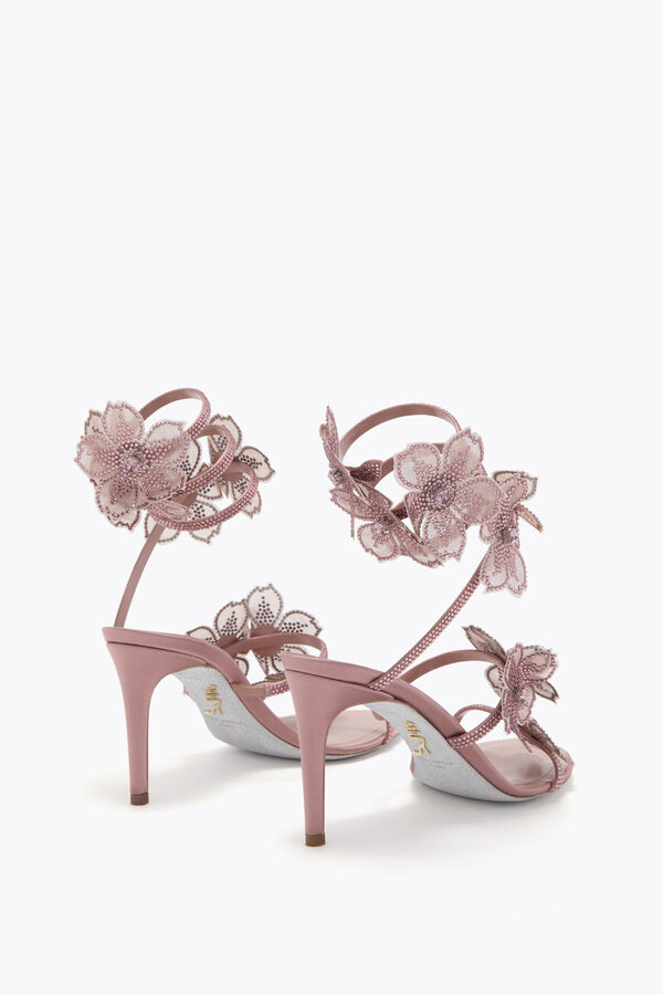 jeweled pfirsich blume blush pink sandal 80 rene caovilla