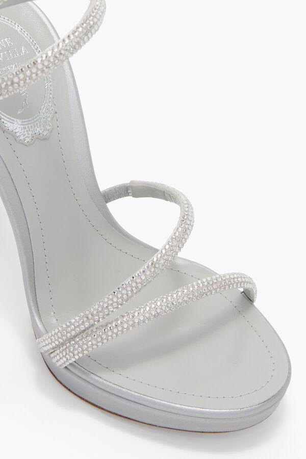 jeweled margot pearl grey platform sandal 120 rene caovilla