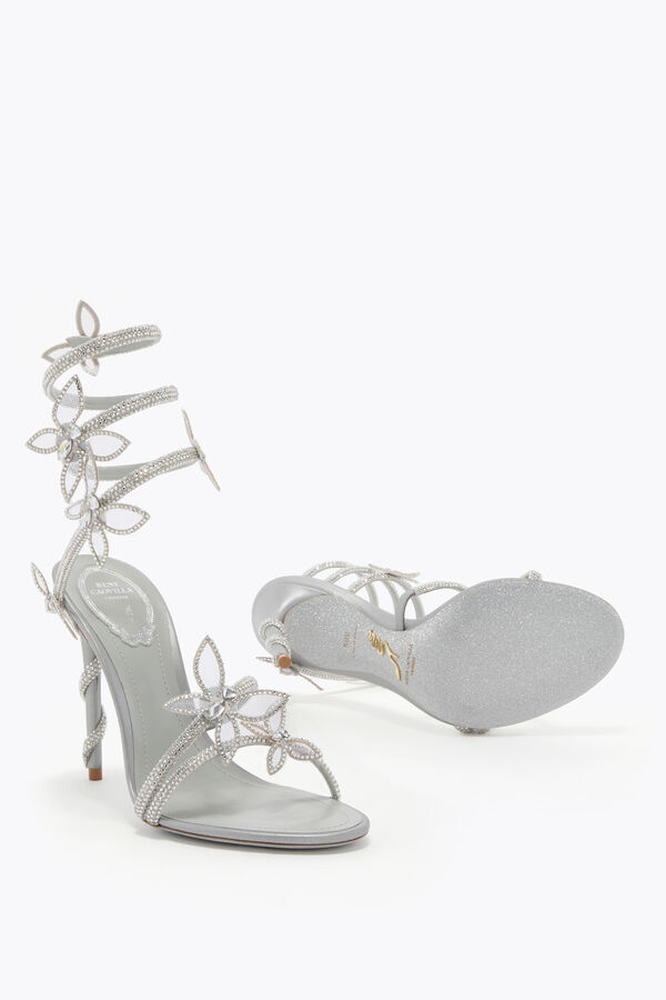jeweled margot silber metallic sandal 105 rene caovilla