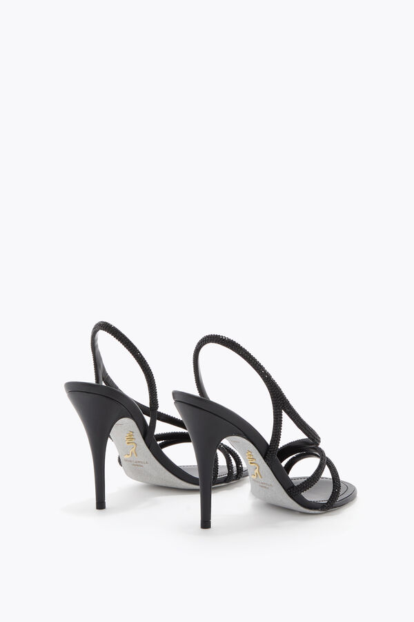 jeweled erin schwarz sandale 100 rene caovilla