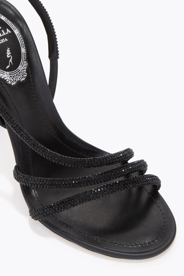 jeweled erin schwarz sandale 100 rene caovilla