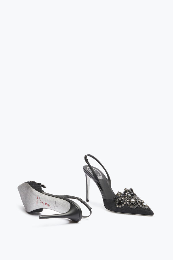 jeweled high-heeled slingbacks veneziana rene caovilla