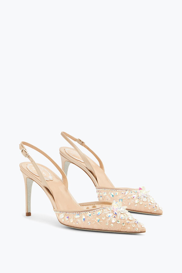 jeweled cinderella nude slingback 80 rene caovilla