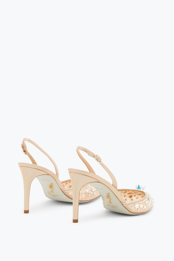 jeweled cinderella nude slingback 80 rene caovilla