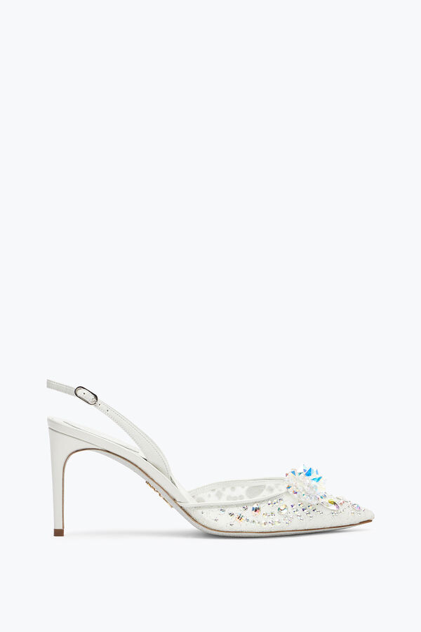 jeweled cinderella weiße slingback 80 rene caovilla