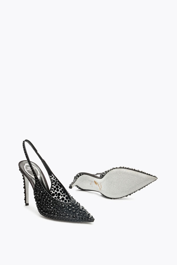 jeweled gilda schwarz slingback 105 rene caovilla