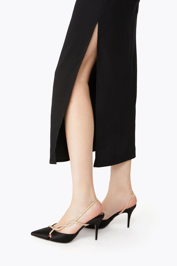 jeweled braid schwarz und gold slingback 80 rene caovilla