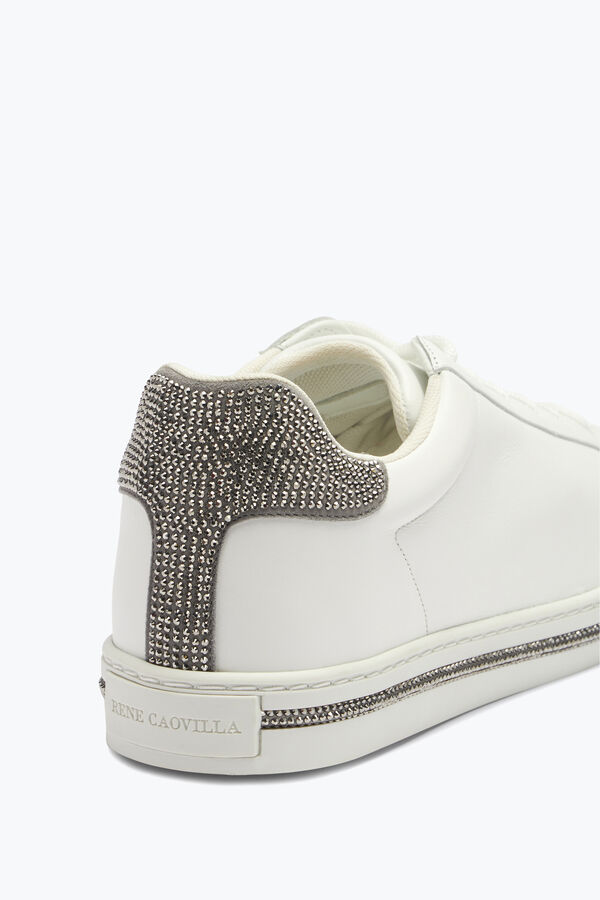 jeweled xtra kristall weiß silber sneakers 15 rene caovilla