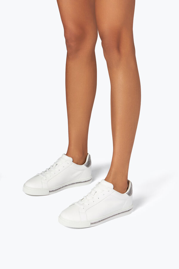 jeweled xtra kristall weiß silber sneakers 15 rene caovilla