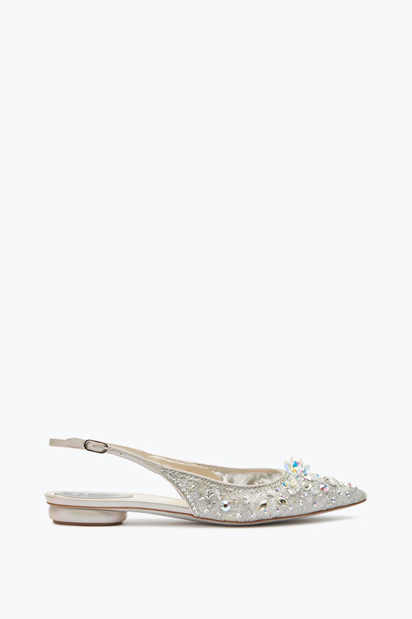 jeweled grau flache slingbacks cinderella rene caovilla