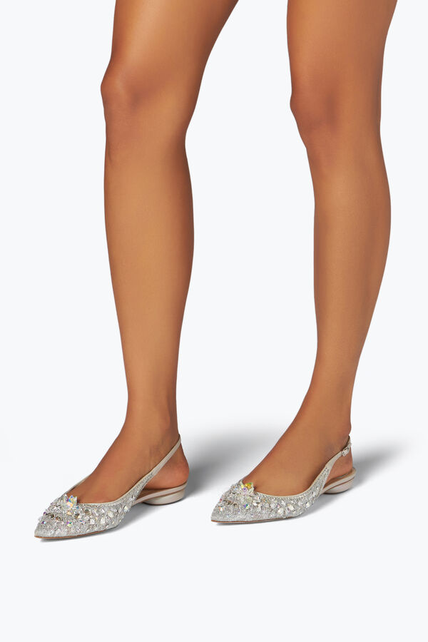 jeweled grau flache slingbacks cinderella rene caovilla